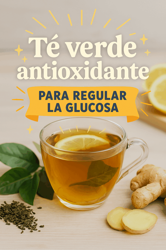 Té verde antioxidante para regular los niveles de azúcar en sangre