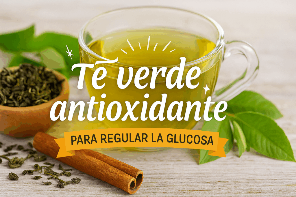 Té verde antioxidante para regular los niveles de azúcar en sangre