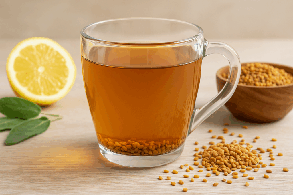 Infusión de salvia y limón para estabilizar el azúcar