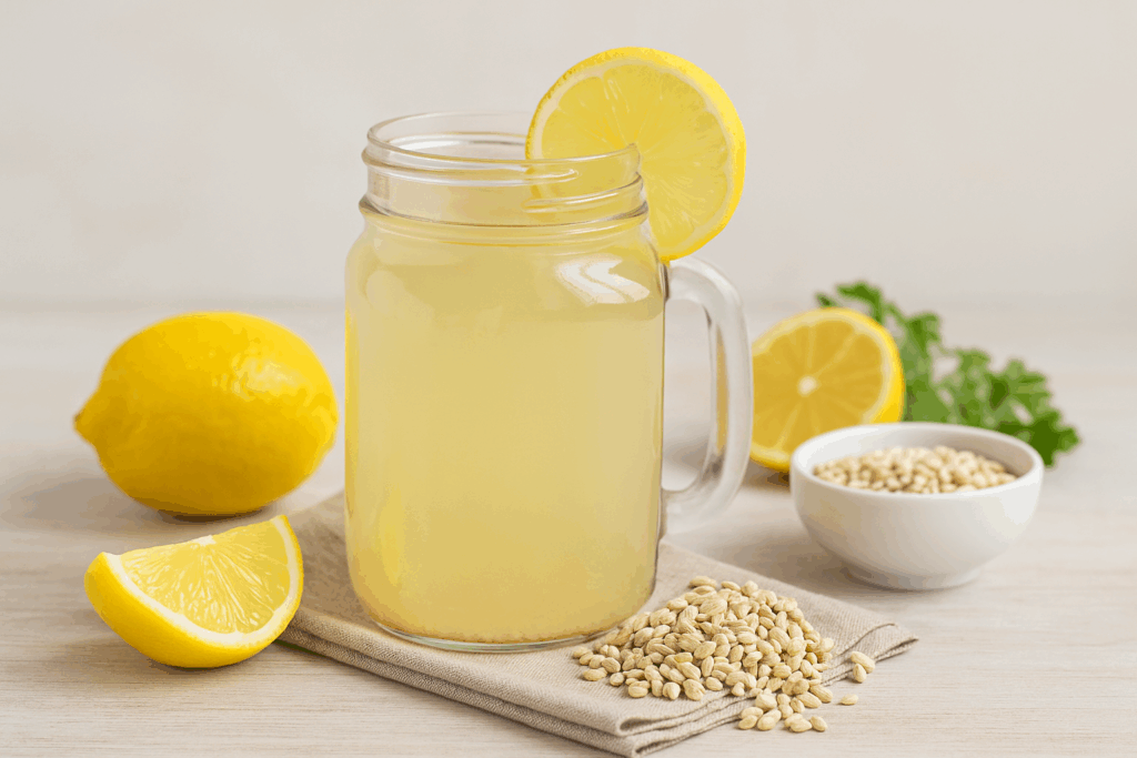Bebida de cebada y limón para estabilizar los niveles de azúcar