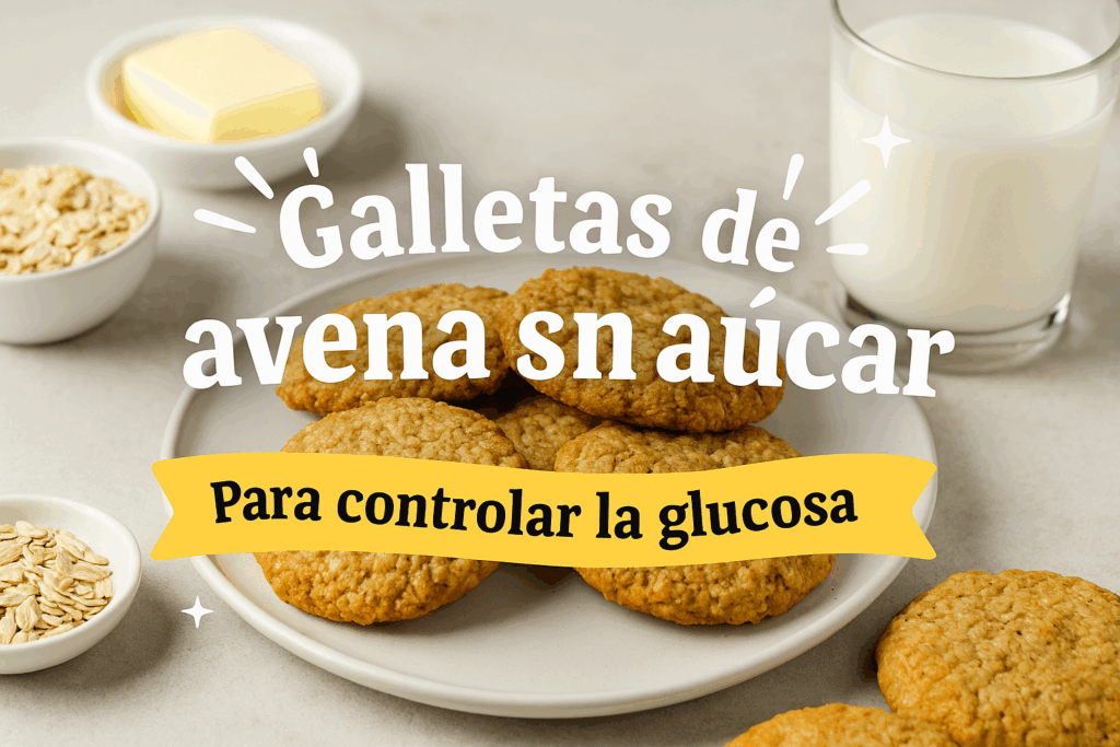 Galletas de avena sin azúcar para controlar la glucosa