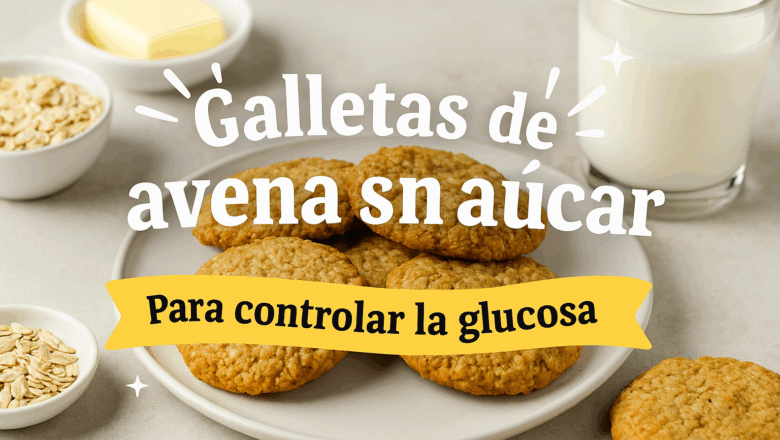 Galletas de avena sin azúcar para controlar los niveles de azúcar