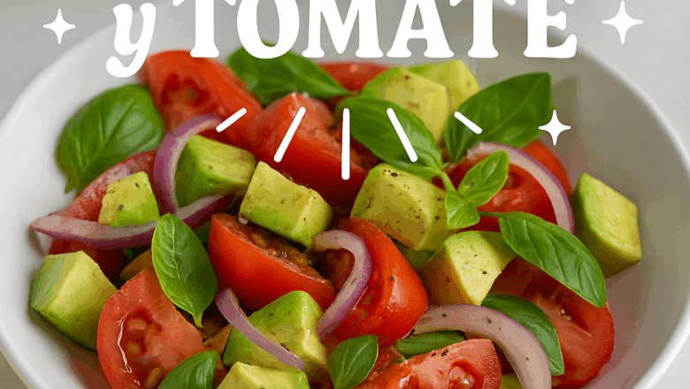Ensalada de aguacate y tomate para diabéticos