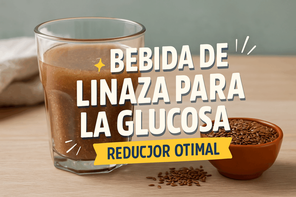 Bebida de linaza para la glucosa